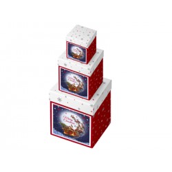 3PC LIGHT UP FLY SANTA BOX    .REF.X27960-BX