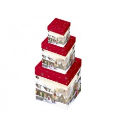 3PC LIGHT UP TRAD SCENE BOX    .REF.X27966-BX