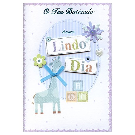 CARTOES BATIZADO C/ENV. REF. BLESSINGS FOR YOU