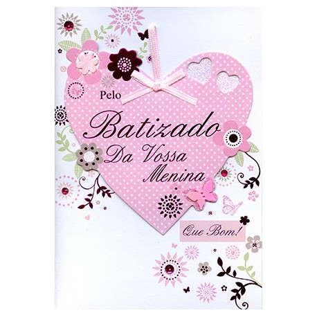 CARTOES BATIZADO C/ENV. REF. BLESSINGS FOR YOU