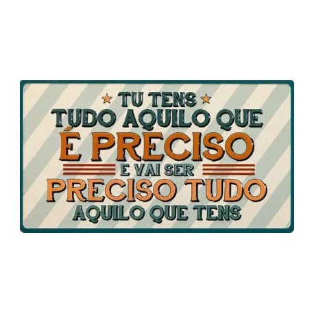 Ímane Retro "Preciso tudo" Ref. MMP 134