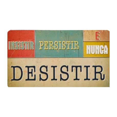 Ímane Retro "Nunca desistir" Ref. MMP 148