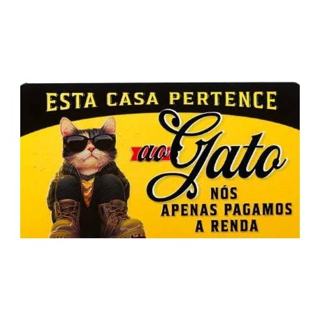 Ímane Retro "Pertençe ao gato" Ref. MMP 167