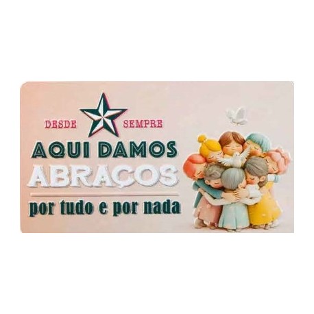 Ímane Retro "Aqui damos abraços" Ref. MMP 184