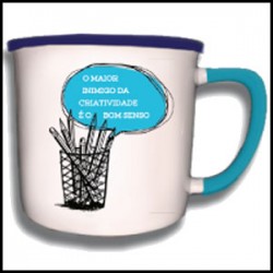 Caneca Vintage "Criatividade e Bom Senso" REF. VM019