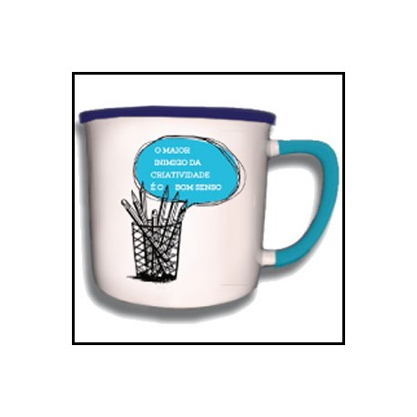 Caneca Vintage "Criatividade e Bom Senso" REF. VM019