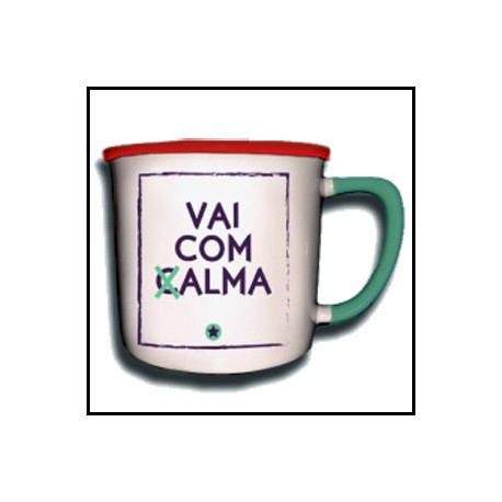 Caneca Vintage "Vai Com Calma" REF. VM008