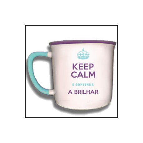 Caneca Vintage "Continua a Brilhar" REF. VM005