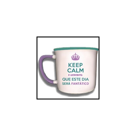 Caneca Vintage "Dia Fantástico. REF. VM003