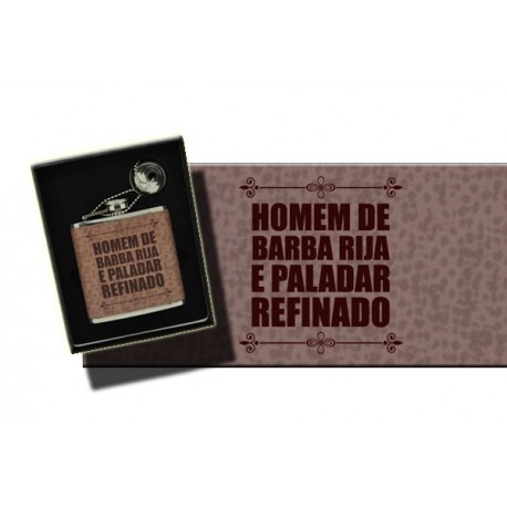 HIP FLASK "HOMEM DE BARBA RIJA" .REF.THF05