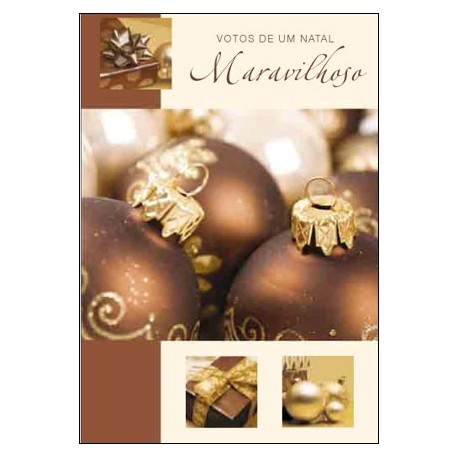 CARTOES NATAL   C/ENV.REF.CHRISTMAS GLAMOUR