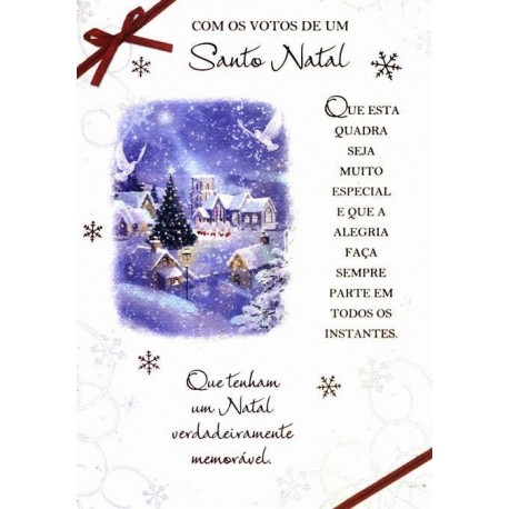 CARTOES NATAL C/ENV.REF. CHRISTMAS JOY