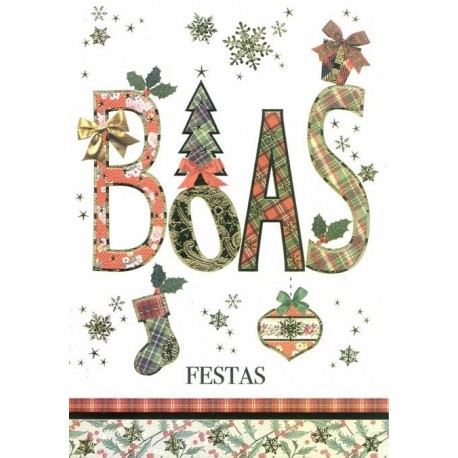 CARTOES NATAL C/ENV.REF. CHRISTMAS JOY