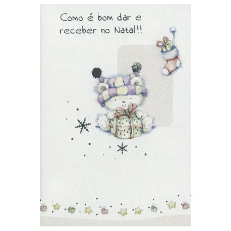 CARTOES NATAL   C/ENV.REF.SNOWDROPS
